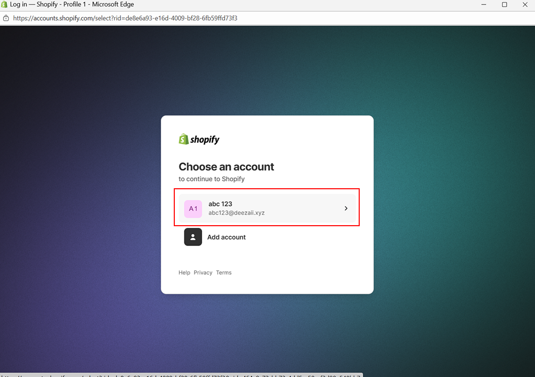 shopify-selectAcc